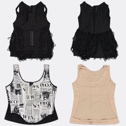 Women Corsets Waistcoats and Tank Tops Bundle