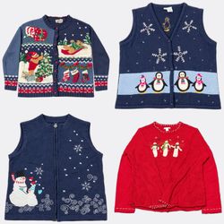 Großhandel Vintage Weihnachts-Pullover Paket | 10 ..