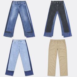 Straight Leg Denim Jeans