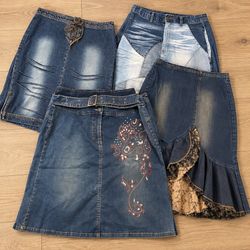 Gonne midi di denim donna Y2K RW-2726