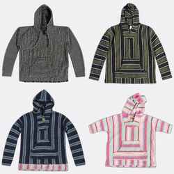 Striped Baja Jerga Hoodies
