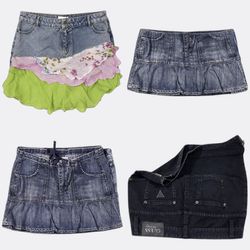 Guess Mudd Denim Mini Skirts