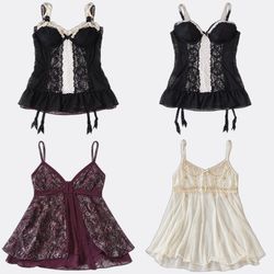 Women's Lace Lingerie Corset Tops