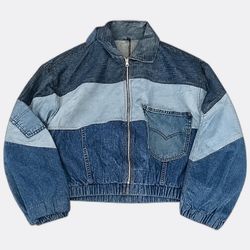 CR13280 Veste en jean raccourcie Levi's upcyclée