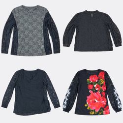 Womens Lace and Floral Blouses