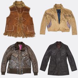 Leather Jackets and Suede Outerwear Bundle
