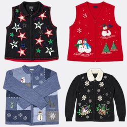 Wholesale Vintage Christmas Sweaters Bundle | 10pc..