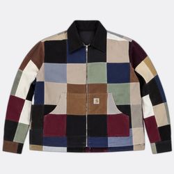 CR03582 Upcycled Carhartt Multicolour Patchwork Wo..