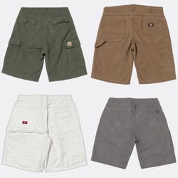 Dickies Carhartt Arbeits-Canvas Cargo-Shorts