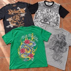 Ed Hardy Tapout Graphic Printed T-Shirts