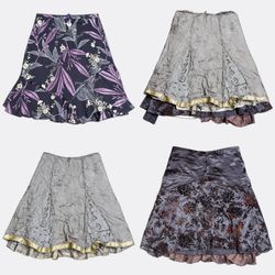 Jupes à volants et en dentelle style Y2K mixées