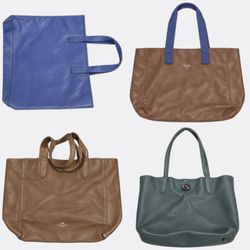 Collection of Leather Handbags and Totes