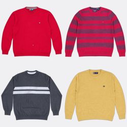 Chaps Round Neck Sweaters