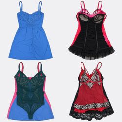 Y2k Lingerie Slip Dresses and Corsets