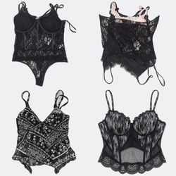 Frauen Spitzen-Bustiers und Camisoles