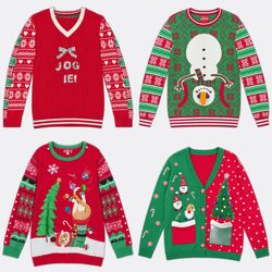 (FV-2835)Holiday Ugly Christmas Knit Sweaters