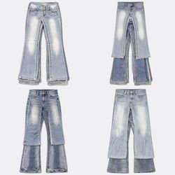 Y2k Denim Flare and Bootcut Jeans RE-3870