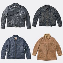 Leather Jackets and Shearling Coat