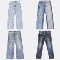 Vintage Denim Jeans Stack Lot