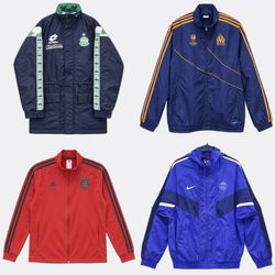 Adidas Nike football club Windbreaker Jackets
