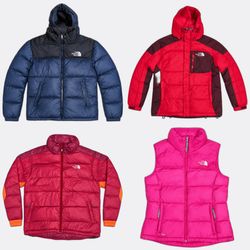 Les doudounes et gilets The North Face