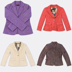 Casual Fitted Button Leather Jackets105