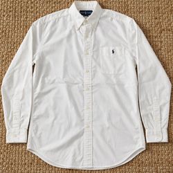 Polo Ralph Lauren camicie bianche a manica lunga c..