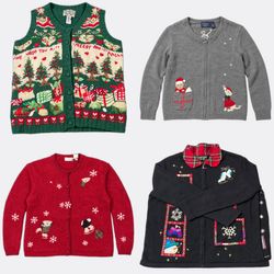 Wholesale Vintage Christmas Sweaters Bundle | 10pc..