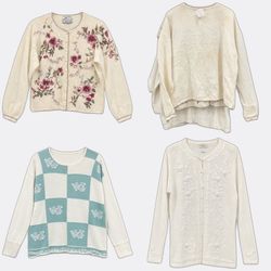 (FV-2865) Embroidered and Patterned Women's Cardig..