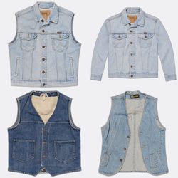 Levi's Wrangler Denim-Jacken und Westen