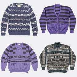 Vintage Funky Patterned Sweaters