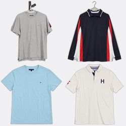 Tommy Hilfiger Polo & Crew Neck T-Shirts - BUNDLE ..