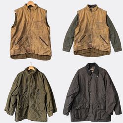 1039 Wax Jackets in Olive and Tan