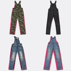 Selection of Denim and Fabric Dungarees