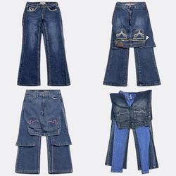 Embroidery Jeans (J-0069)