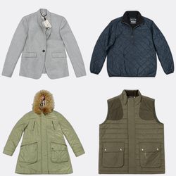 Lot de vestes vintage Burberry et Barbour