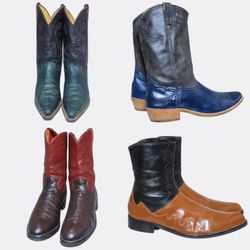 Leather Cowboy Boots Selection