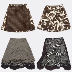 Patterned Midi Skirts
