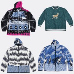 Printed Animal Graphic Fleece Jackets