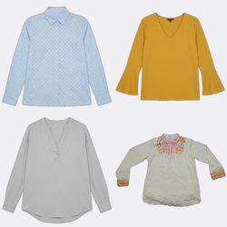 Assorted Women's Tops, Blouses, and Knitwear Bundl..