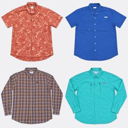 RV5229 Columbia Button Up Shirts