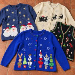 Vintage Christmas & Cottagecore Sweater Bundle | 1..