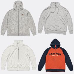 Casual Pullover and Full Zip Hoodies