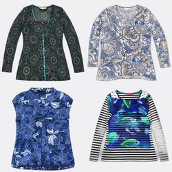 Printed Blouses and Tops B2F-283