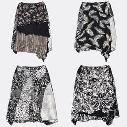 Y2k Women Printed Patterned Maxi Skirts B2F-339