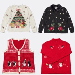 Wholesale Vintage Christmas Sweaters Bundle | 10pc..