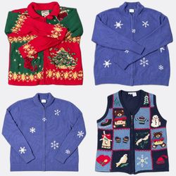 Großhandels-Bündel Vintage-Weihnachtspullover | 10..