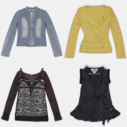 Women's Y2K Vintage Dresses, Tops, Skirts, and Jea..