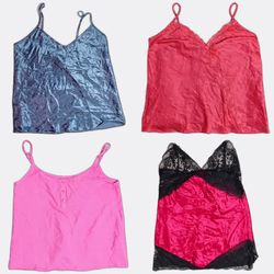 Satin Lace Camisole Tops Selection