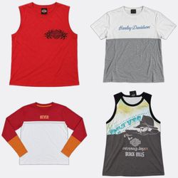 Ts02 -Harley Davidson t-shirts/tank tops ab -5ps -..